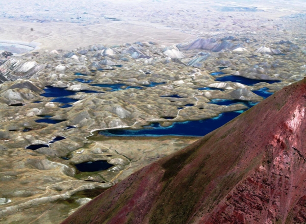 Peak Panorama is the best view of 42 lakes in Tulpar-Kol lake